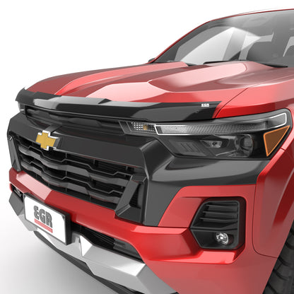 EGR 16-24 Nissan Titan XD Superguard Hood Guard - Dark Smoke 309591 309591 Photo - Close Up