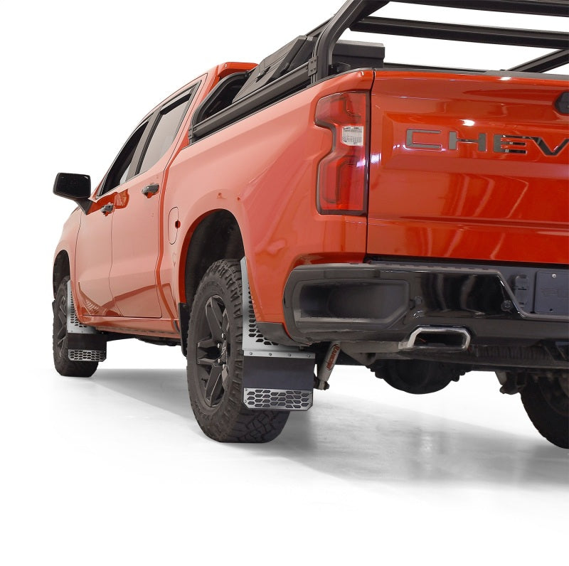 Putco 2020 Chevy Silv/Sierra HD - (Front/Rear) - Set of 2 Mud Skins - Polished SS w/ Hex Shield 78020 78020 Photo - Mounted