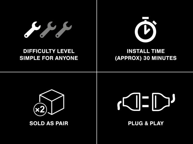 Raxiom 07-18 Jeep Wrangler JK LED Side Marker Lights- Smoked J106752 J106752 Photo - Close Up