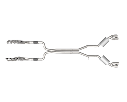 Kooks Headers Kooks 16-24 Chevy Camaro SS 6.2L V8 1-7/8in Headers 3in Catted Exhaust Kit w/ Polished Quad Tips 2260F425 2260F425 Photo - Unmounted