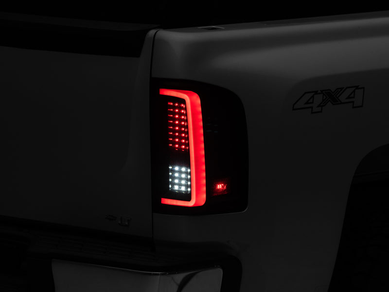 Raxiom 07-13 Chevy Silverado 1500 G2 LED Tail Lights- Black Housing (Clear Lens) S112711 S112711 Photo - Close Up