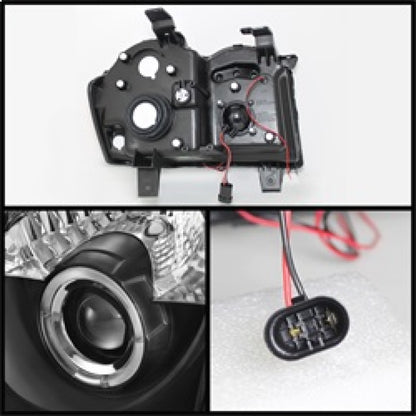 Spyder Jeep Grand Cherokee 08-10 Projector Headlights LED Halo LED Blk Low 9006 PRO-YD-JGC08-HL-BK 5070166 5070166 Photo - Unmounted
