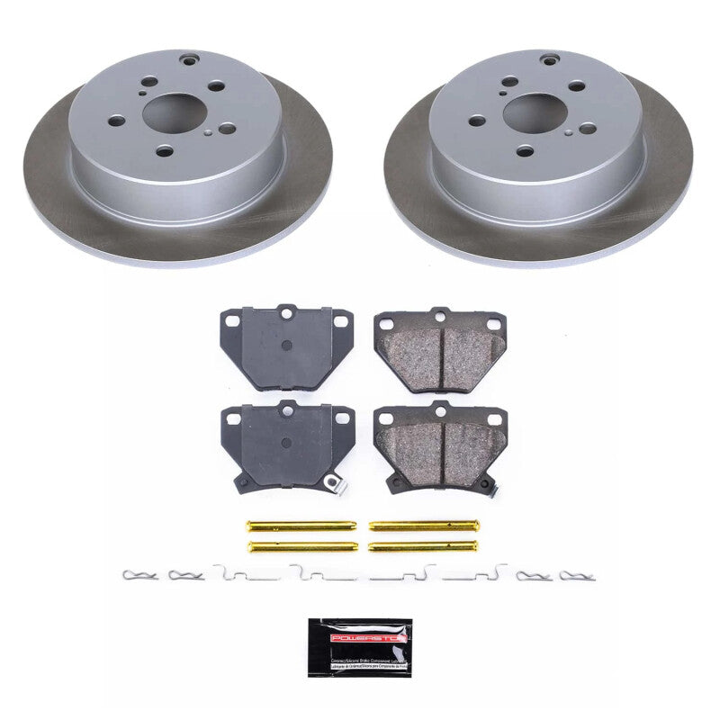 PowerStop Power Stop 03-07 Toyota Matrix Rear Semi-Coated Rotor Kit SC2318 SC2318 Photo - Primary