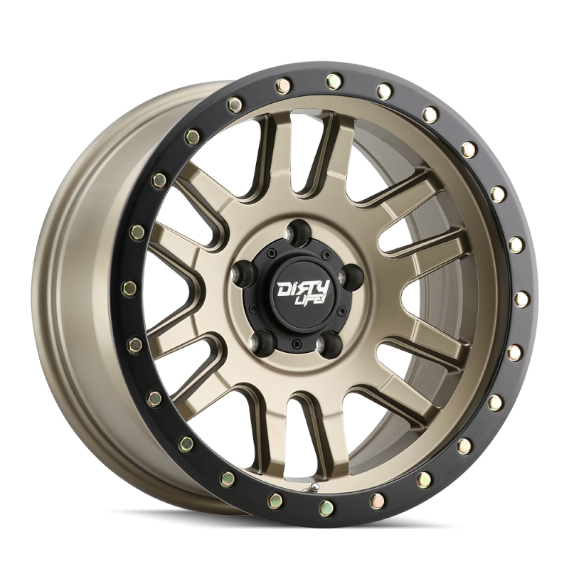 Dirty Life 9309 Canyon Pro 17x9/6x139.7 BP/-12mm Offset/106mm Hub Satin Gold Wheel - Beadlock 9309-7983MGD12 9309-7983MGD12 Photo - Primary