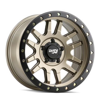 Dirty Life 9309 Canyon Pro 17x9/6x139.7 BP/-12mm Offset/106mm Hub Satin Gold Wheel - Beadlock 9309-7983MGD12 9309-7983MGD12 Photo - Primary