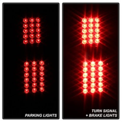 SPYDER xTune 02-06 Chevrolet Avalanche LED Tail Lights - Black Smoke (ALT-JH-CAV02-LED-BSM) 9036842 9036842 Photo - Unmounted