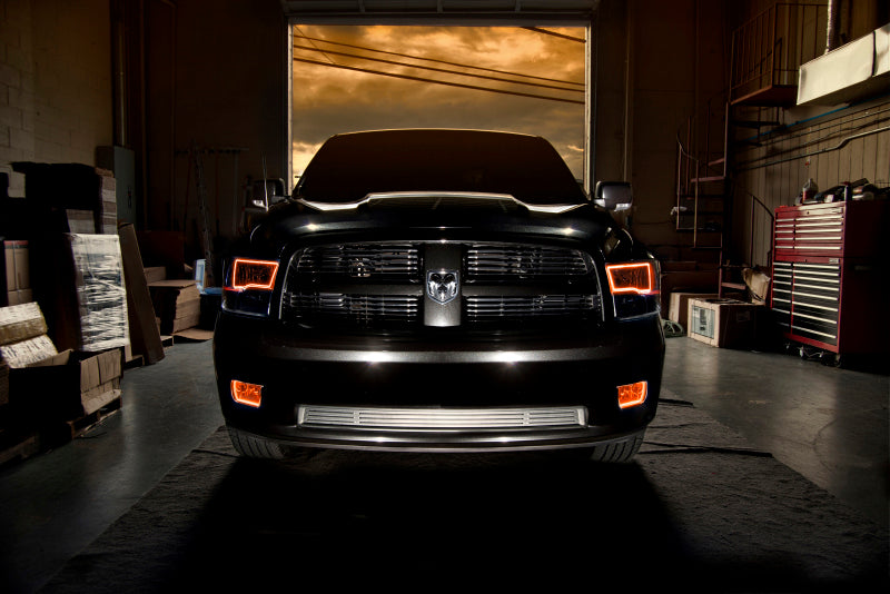 ORACLE Lighting Oracle 09-17 RAM 1500 TRX Quad Pre-Assembled Headlights Black Housing - ColorSHIFT w/ BC1 Controller 7121-335 7121-335 Photo - lifestyle view