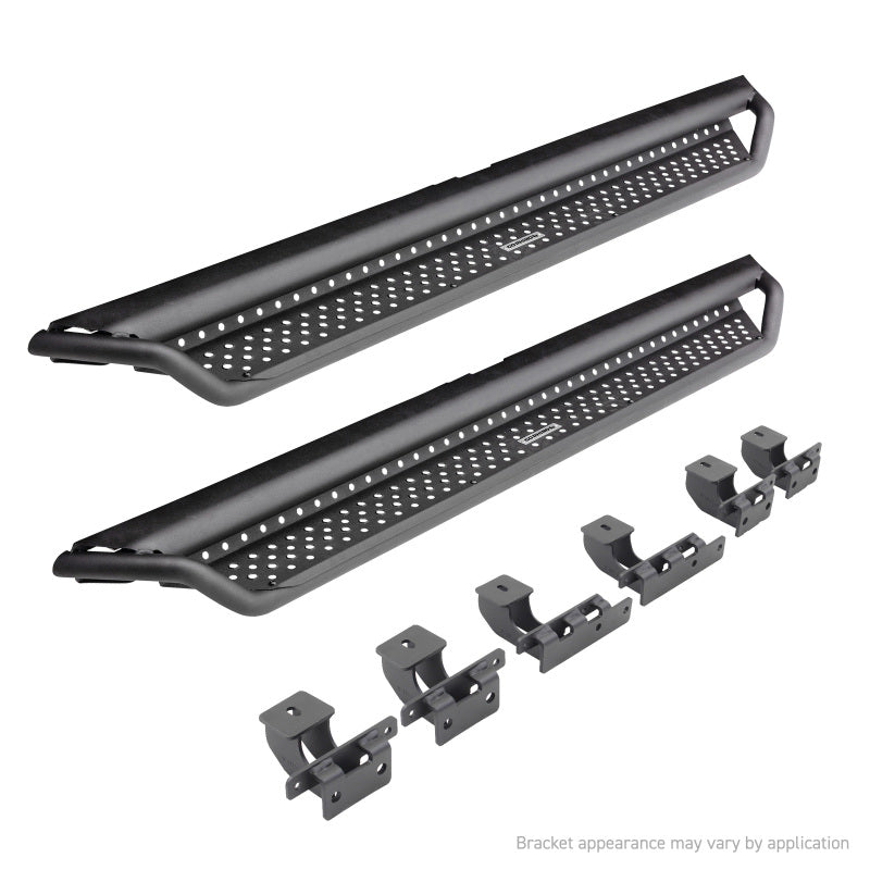Go Rhino 22-24 Toyota Tundra Double-Cab Dominator Xtreme D1 SideSteps (incl. Brackets) - Black D14435T D14435T Photo - Primary