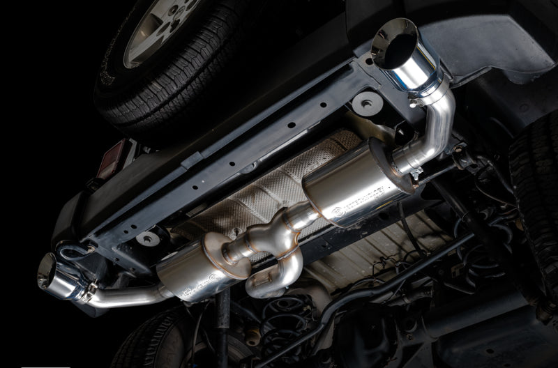 AWE Tuning 07-18 Jeep Wrangler JK/JKU 3.6L Tread Edition Axle-Back Dual Exhaust - Chrome Silver Tips 3015-32003 3015-32003 Photo - Mounted