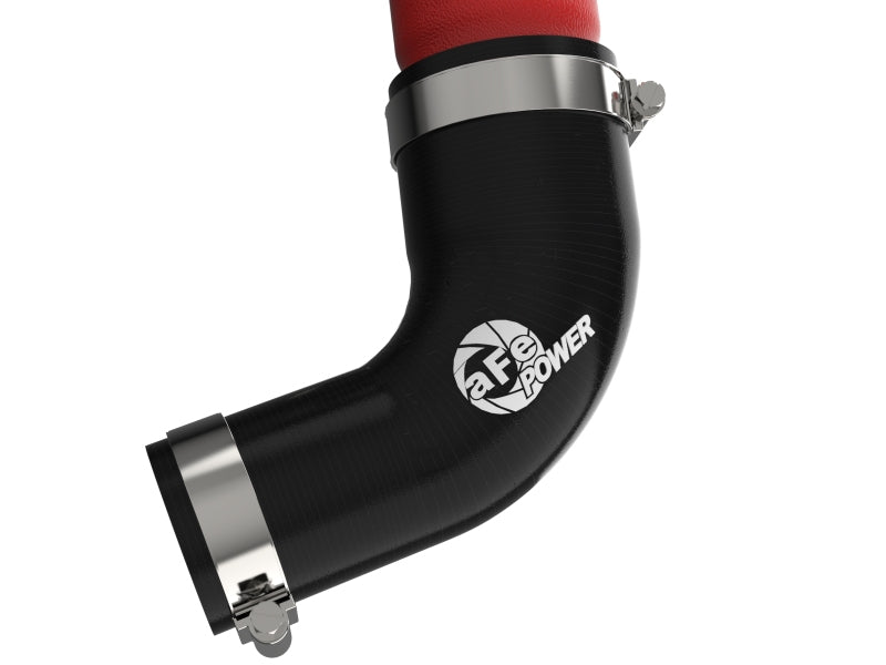 aFe 2022 Toyota Land Cruiser (J300) V6-3.5L (tt) BladeRunner 2.5in Aluminum Hot Charge Pipe - Red 46-20558-R 46-20558-R Photo - Close Up