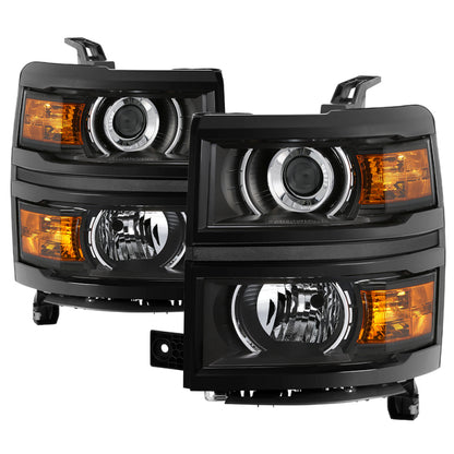 SPYDER xTune Chevrolet Silverado 1500 14-15 (Non-HD) OEM Projector Headlights - Black HD-JH-CS14-PJ-BK 9040139 9040139 Photo - Primary