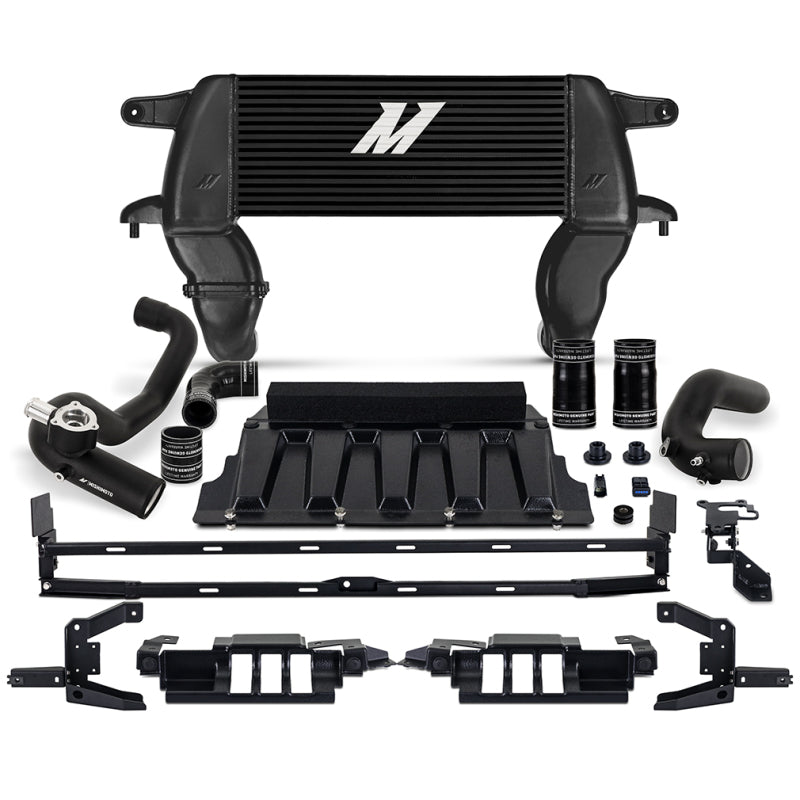 Mishimoto 21+ Bronco 2.3L High Mount INT Kit BK Core BK Pipes MMINT-BR23-21HKBKBK MMINT-BR23-21HKBKBK Photo - Primary