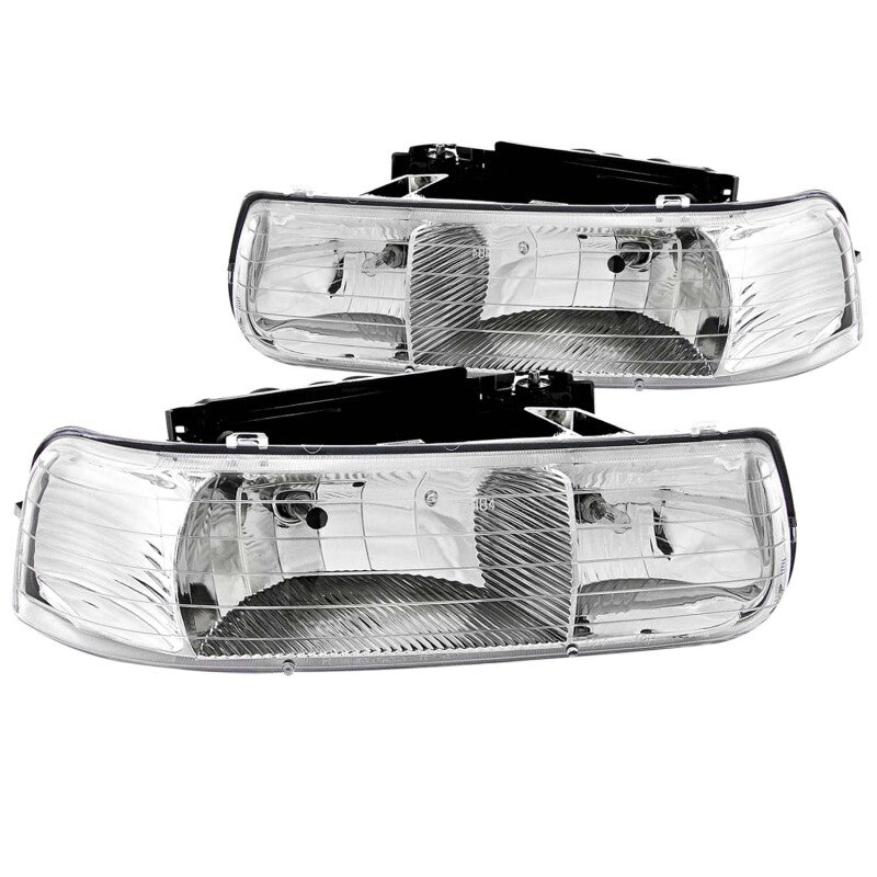Anzo 1999-2002 Chevrolet Silverado 1500 Crystal Headlights Chrome 111011 Photo - Primary