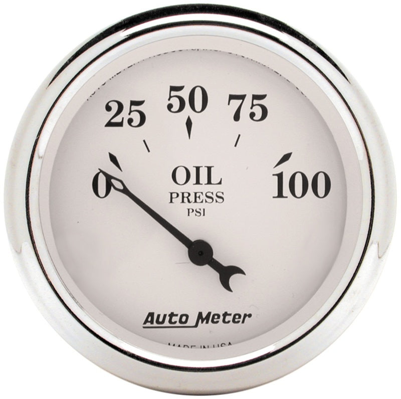 Autometer Old Tyme White 5 Piece Kit (MPH/FUEL/OILP/WTMP/BAT) 59-60 Chevy Car Direct-Fit Dash Kit 7034-OTW 7034-OTW User 3