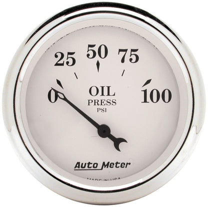 Autometer Old Tyme White 5 Piece Kit (MPH/FUEL/OILP/WTMP/BAT) 59-60 Chevy Car Direct-Fit Dash Kit 7034-OTW 7034-OTW User 3