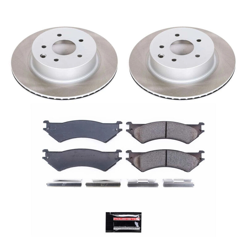 PowerStop Power Stop 99-07 Ford E-350 Super Duty Rear Semi-Coated Rotor Kit SC5203 SC5203 Photo - Primary