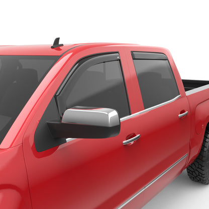 EGR 14+ Chev Silverado/GMC Sierra Crw Cab In-Channel Window Visors - Set of 4 (571771) 571771 571771 Photo - Primary