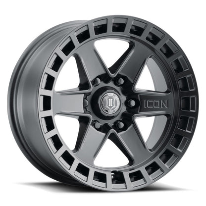 ICON Raider 17x8.5 6x120 0mm Offset 4.75in BS Satin Black Wheel 3417859447SB 3417859447SB Photo - Primary