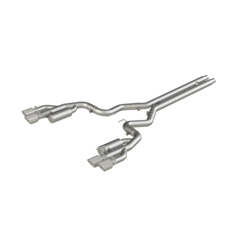 MBRP 18-  Mustang 5.0L 3in Ca t Back Exhaust Quad Dual MBRS7207304 S7207304 Photo - Primary