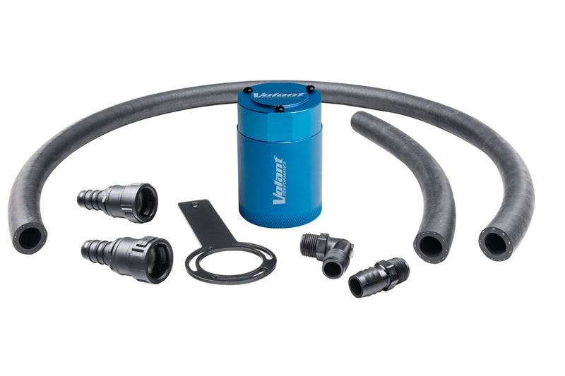 Volant 18-23 Jeep Wrangler/Gladiator JLU/JL/JT 3oz Aluminum Oil Catch Can w/Mounting Bracket - Blue VC0002 VC0002 Photo - Primary