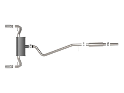 aFe Ford Bronco Sport 21-22 L3-1.5L (t)/L4-2.0L (t) Vulcan Cat-Back Exhaust System-Polished Tips 49-33142-P 49-33142-P Photo - Unmounted