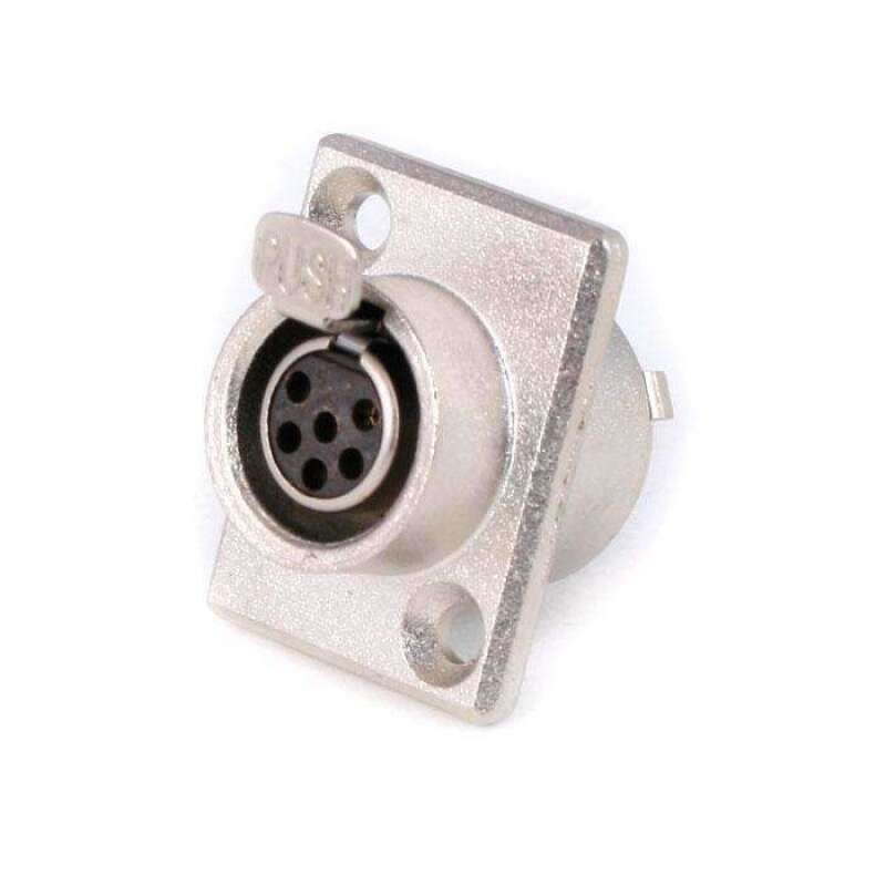 Rugged Radios 6-Pin Panel Mount Mini XLR Connector TY6F C6P-YF C6P-YF Photo - Primary