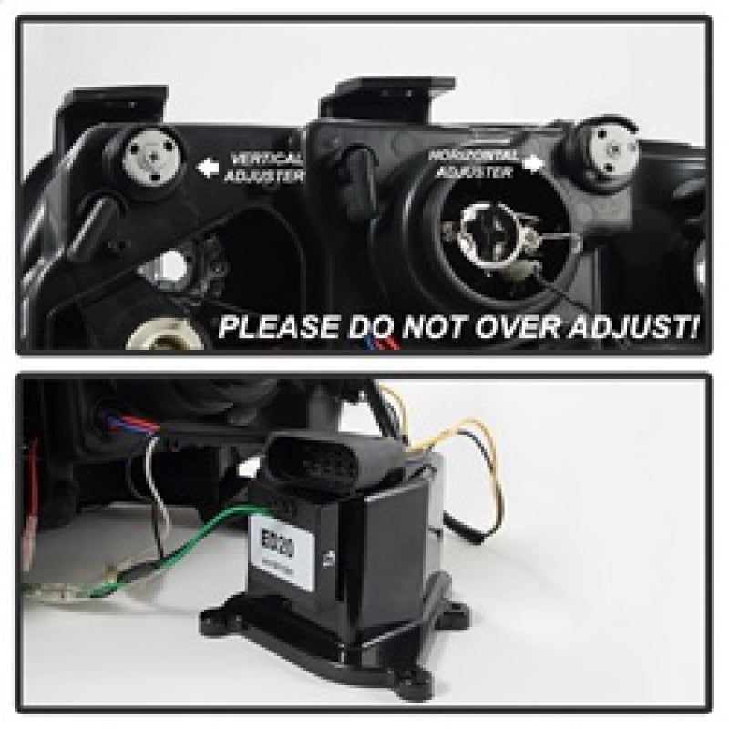 Spyder Audi A6 02-04 Projector Headlights Halogen Model Only - DRL Black PRO-YD-ADA601-DRL-BK 5008657 5008657 Photo - Unmounted