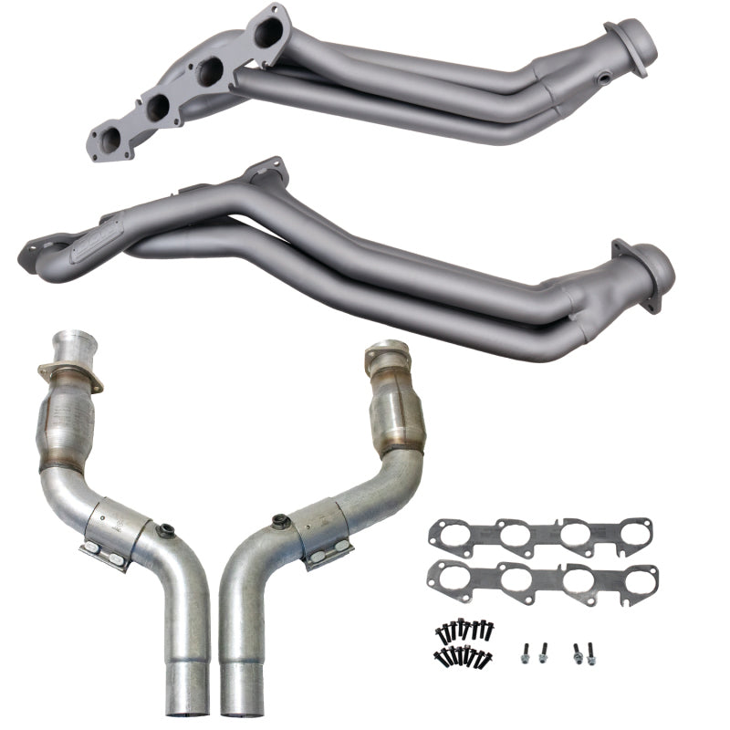 BBK 05-24 Dodge 6.1L/6.2L/6.4L Hemi 1-7/8in Headers w/High Flow Catted Mid Pipe (Ti Ceramic) 16483 16483 Photo - Primary
