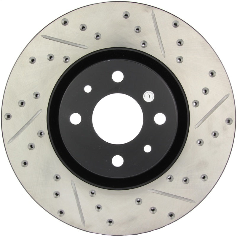 StopTech Slotted & Drilled Sport Brake Rotor 127.04004L 127.04004L Photo - Primary