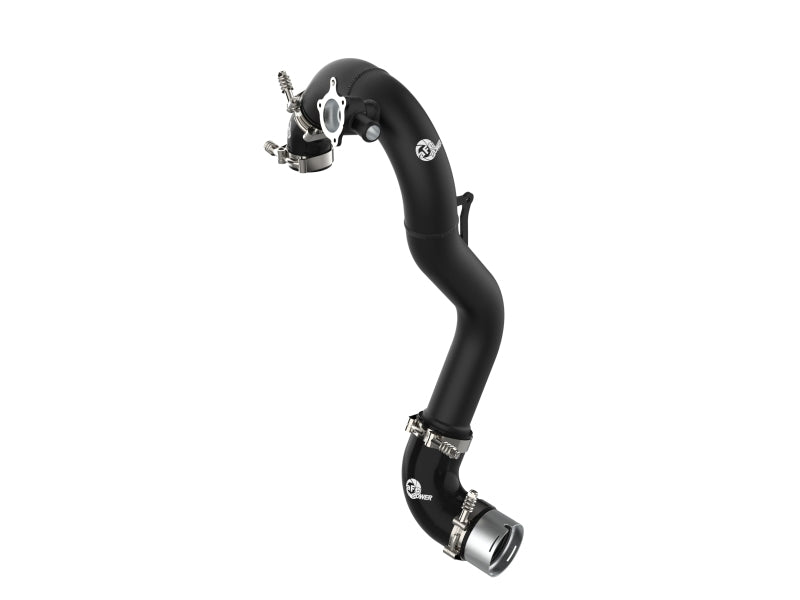 aFe Power 21-22 Ford Bronco L4-2.3L (t) BladeRunner 3 IN Aluminum Hot Charge Pipe Black 46-20578-B 46-20578-B Photo - Primary