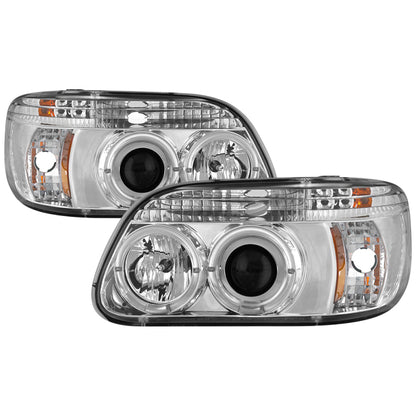Spyder Ford Explorer 95-01 1PC Projector Headlights LED Halo Chrm PRO-YD-FEXP95-HL-1PC-C 5010148 5010148 Photo - Primary