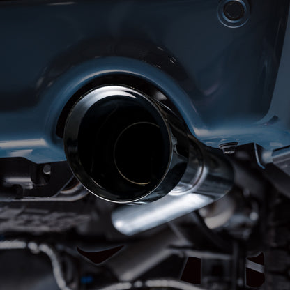 AWE Tuning 2021+ Ford F-150 Tremor (w/ Bumper Cutouts) 0FG Resonated Catback - Diamond Black Tips 3015-33402 3015-33402 Photo - Mounted