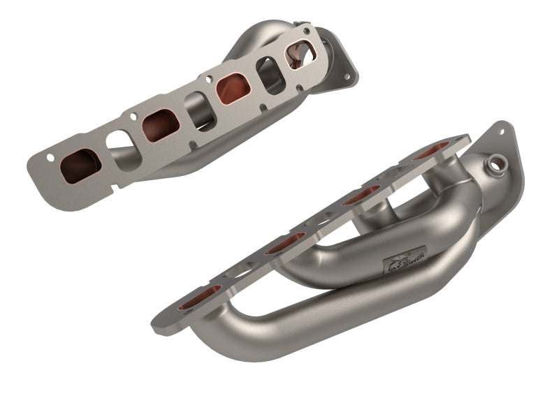 aFe Twisted Steel 2021+ Jeep Wrangler 392 JL 6.4L V8 Headers - Titanium Cerakote 48-38031-T 48-38031-T Photo - Primary