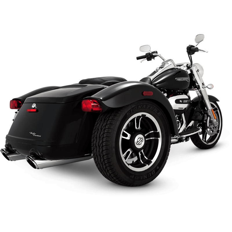 Vance and Hines Twin Slash Round Slip-Ons Chr 16798