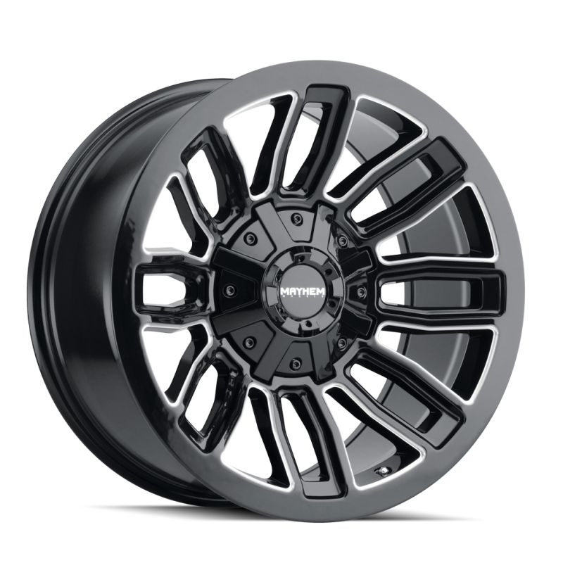 Mayhem 8108 Decoy 20x10 / 8x180 BP / -19mm Offset / 124.1mm Hub Black w/ Milled Spokes Wheel 8108-2178BM 8108-2178BM Photo - Primary