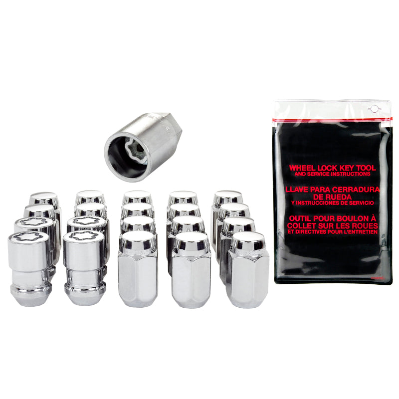 McGard 5 Lug Hex Install Kit w/Locks (Cone Seat Nut) 1/2-20 / 13/16 Hex / 1.5in. Length - Chrome 84530 84530 Photo - out of package