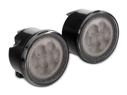 Raxiom 07-18 Jeep Wrangler JK Axial Series LED Amber Turn Signals (Smoked) J108040 J108040 Photo - Close Up