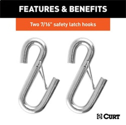 RockJock Curt Towing Safety Cable Kit 44 1/2in Long w/ 2 Snap Hooks 5000lbs 2-Pack RJ-80151 RJ-80151 Features and Benefits