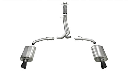 Corsa Performance 10-13 Ford Taurus SHO 3.5L V6 Turbo Sport Cat-Back Exhaust w/ Dual 4in 14315BLK Photo - Primary