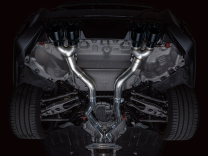 AWE Tuning 23-24 BMW G87 M2 Track Edition Exhaust - Diamond Black Tips 3020-43487 3020-43487 Photo - Mounted