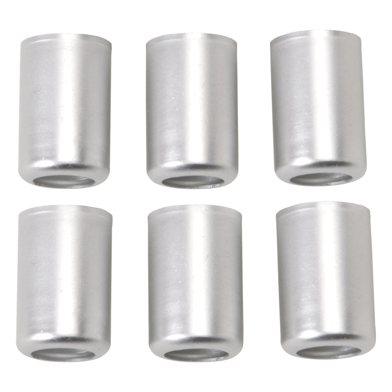 Russell Replacement Crimp Collars #8 Clear Anodized Qty of 6 610373 Photo - Primary