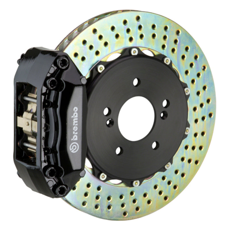 Brembo GT Brake Kit Ford Focus Front 05-06 Drilled Rotors Black Calipers 1A1.6012A1 Photo - Primary