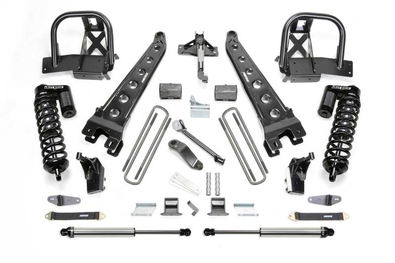 Fabtech 4" Radius Arm System w/Dirt Logic 4.0 Coliover & Rear Dirt Logic Shock K2204DL Photo - Primary