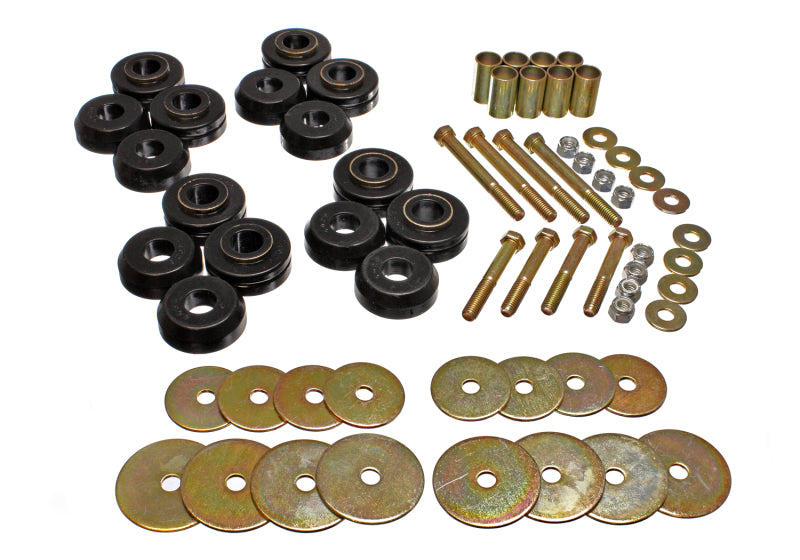 Energy Suspension Body Mount Set Black Ford Bronco Base 1966-1977 4.4110G Photo - Primary