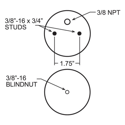 Firestone Ride-Rite Replacement Air Helper Spring Rear 267CZ 1.5 (W217607703) 7703 7703 Technical Bulletin