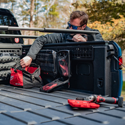 BuiltRight Industries 2022+ Rivian R1T Bedside Rack System - Bedside Molle 1 Panel 102712 102712 Photo - Mounted