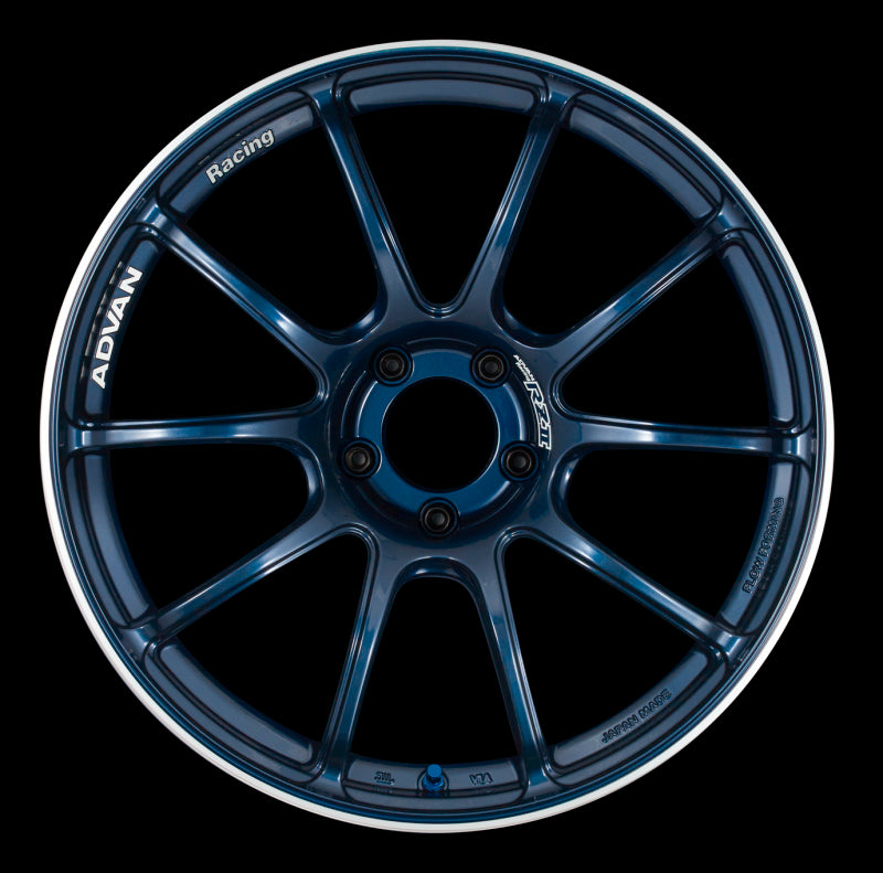 Advan RZII 18x8.5 +45 5-114.3 Racing Indigo Blue Wheel YAZ8H45EE YAZ8H45EE Photo - Primary