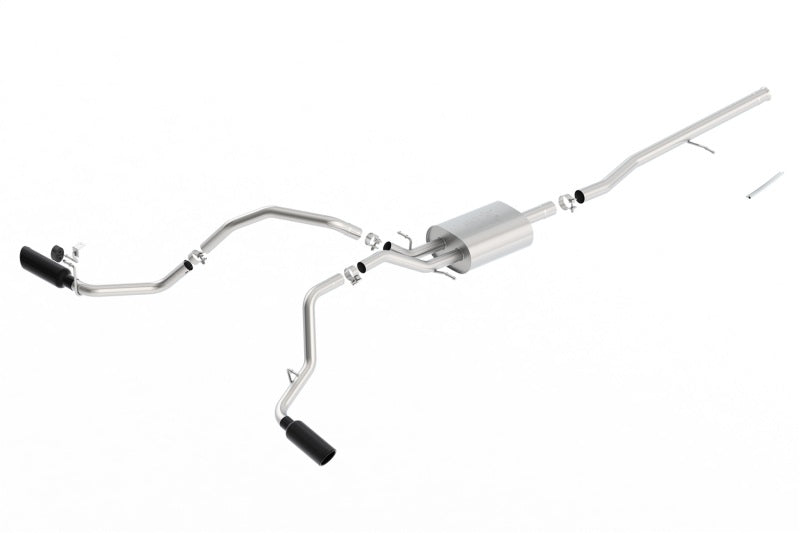 Borla 14-16 Chevrolet Silverado 1500 5.3L ATAK Catback Exhaust w/ Black Chrome Tips 140546BC 140546BC Photo - Primary