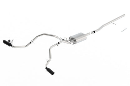 Borla 14-16 Chevrolet Silverado 1500 5.3L ATAK Catback Exhaust w/ Black Chrome Tips 140546BC 140546BC Photo - Primary