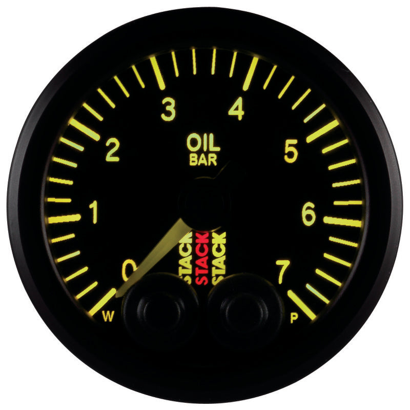 Autometer Stack 52mm 0-7 Bar M10 Male Pro-Control Oil Pressure Gauge - Black ST3501 ST3501 User 5